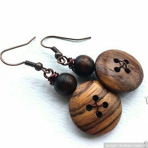 Летние украшения из пуговиц в бохо-стиле