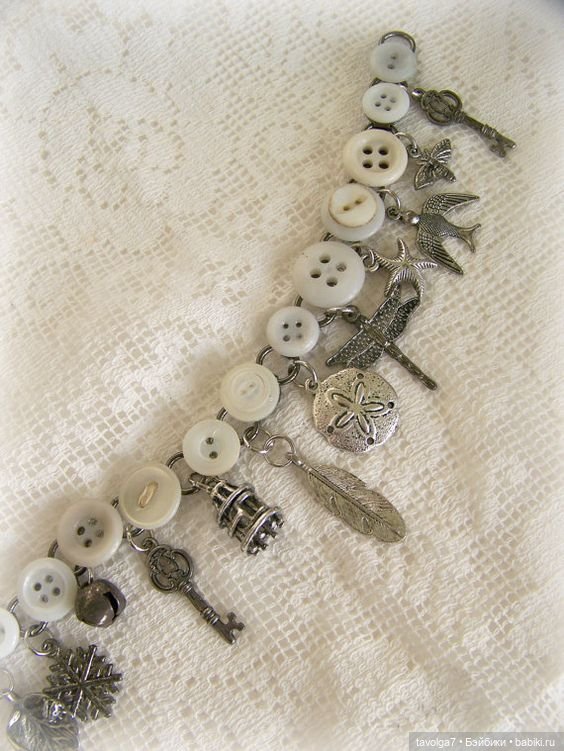 Летние украшения из пуговиц в бохо-стиле (фото 10)