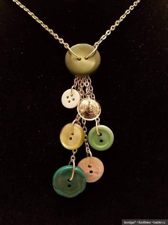 Летние украшения из пуговиц в бохо-стиле (фото 4)