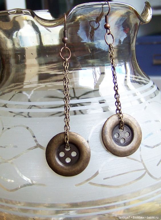 Летние украшения из пуговиц в бохо-стиле