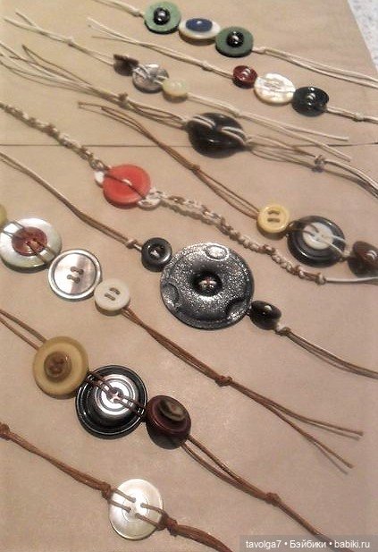 Летние украшения из пуговиц в бохо-стиле (фото 6)