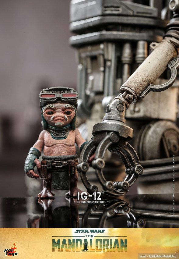 Hot Toys анонсировали фигурку дроида IG-12 с Грогу и Анзелланским кузнецом по мотивам 3 сезона сериала «Мандалорец» (фото 6)
