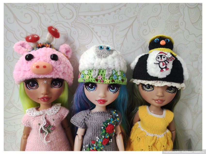 Шапки для кукол — Одежда и обувь для кукол своими руками: фото