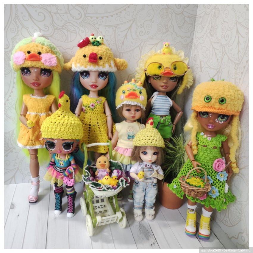 Шапки для кукол — Одежда и обувь для кукол своими руками: фото