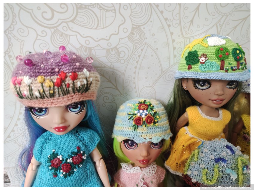Шапки для кукол — Одежда и обувь для кукол своими руками: фото