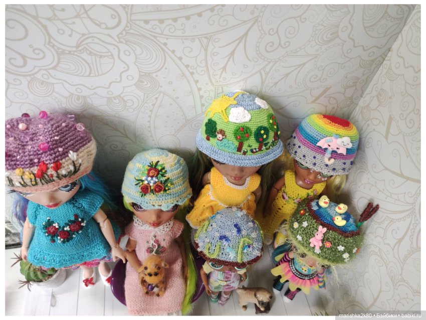 Шапки для кукол — Одежда и обувь для кукол своими руками: фото