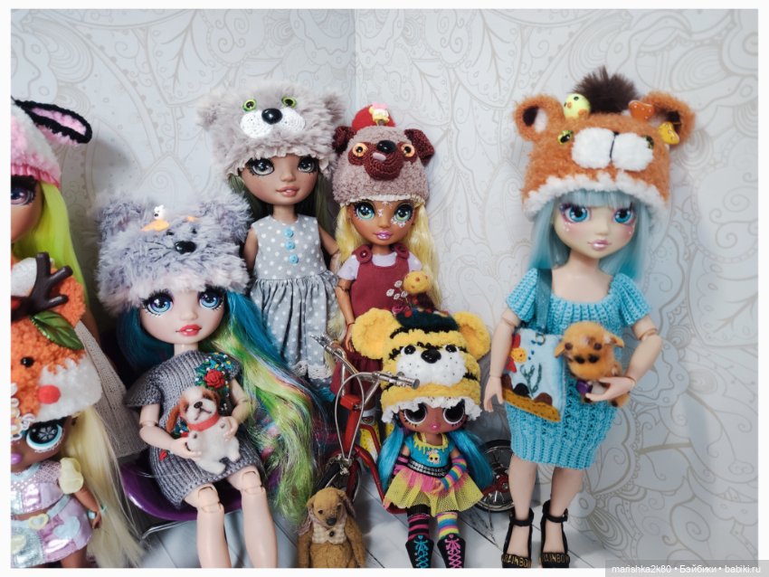 Шапки для кукол — Одежда и обувь для кукол своими руками: фото