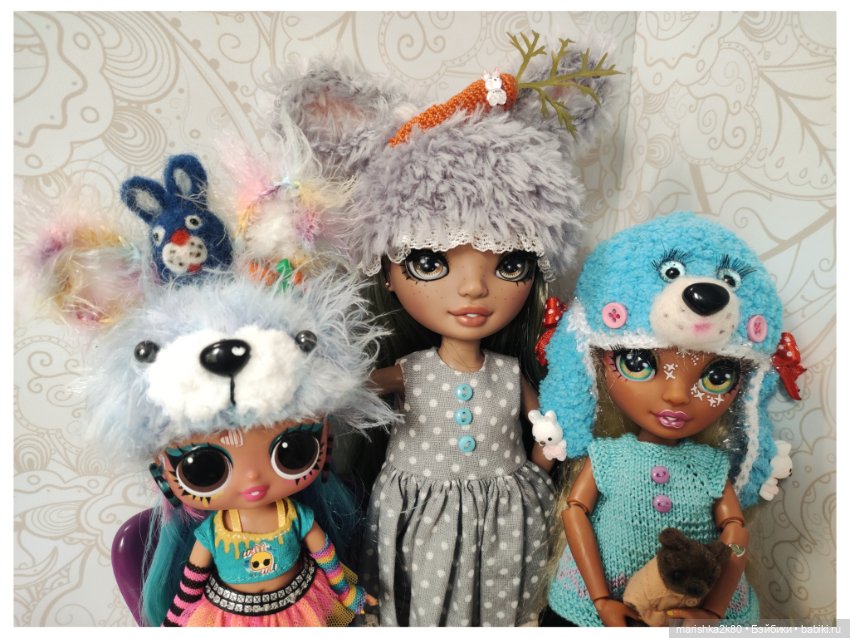 Шапки для кукол — Одежда и обувь для кукол своими руками: фото