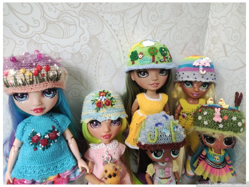 Шапки для кукол — Одежда и обувь для кукол своими руками: фото