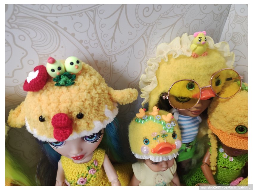 Шапки для кукол — Одежда и обувь для кукол своими руками: фото