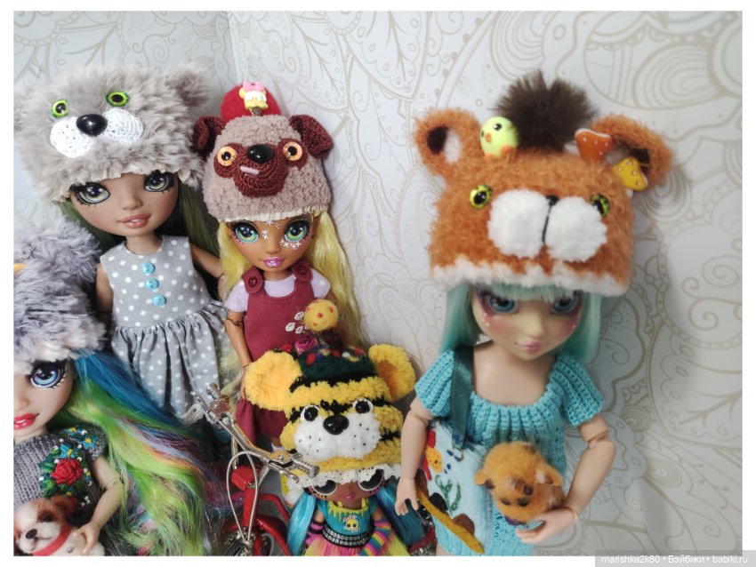 Шапки для кукол — Одежда и обувь для кукол своими руками: фото