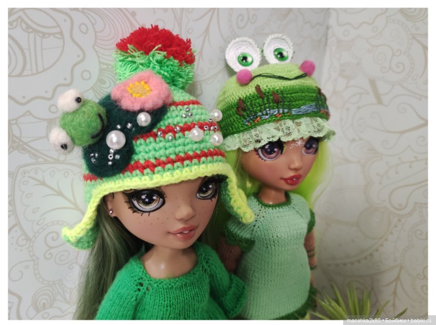 Шапки для кукол — Одежда и обувь для кукол своими руками: фото
