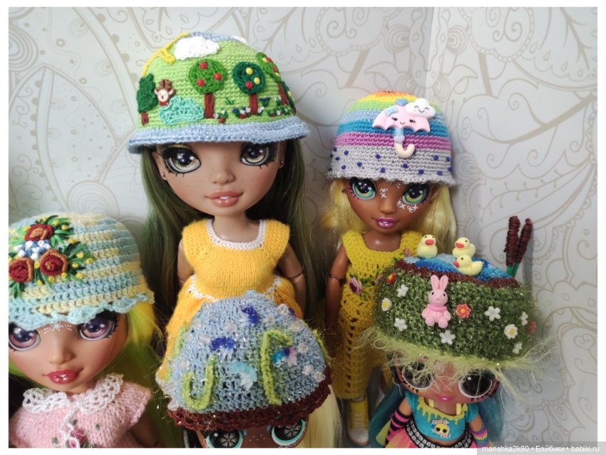 Шапки для кукол — Одежда и обувь для кукол своими руками: фото