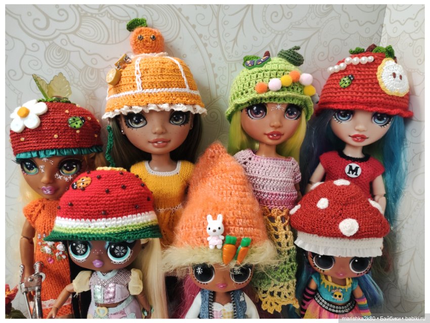 Шапки для кукол 2 — Одежда и обувь для кукол своими руками: фото (фото 6)
