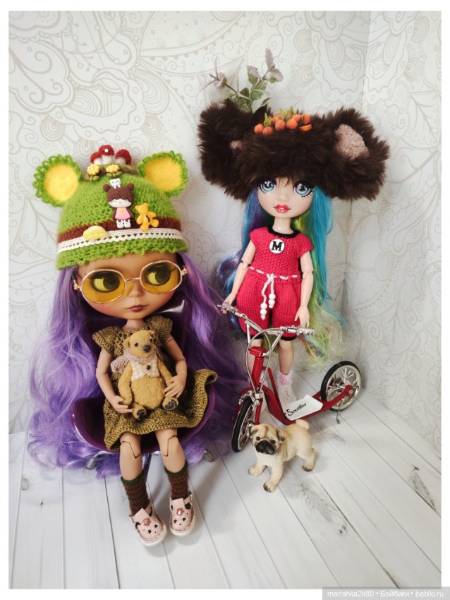 Шапки для кукол 2 — Одежда и обувь для кукол своими руками: фото