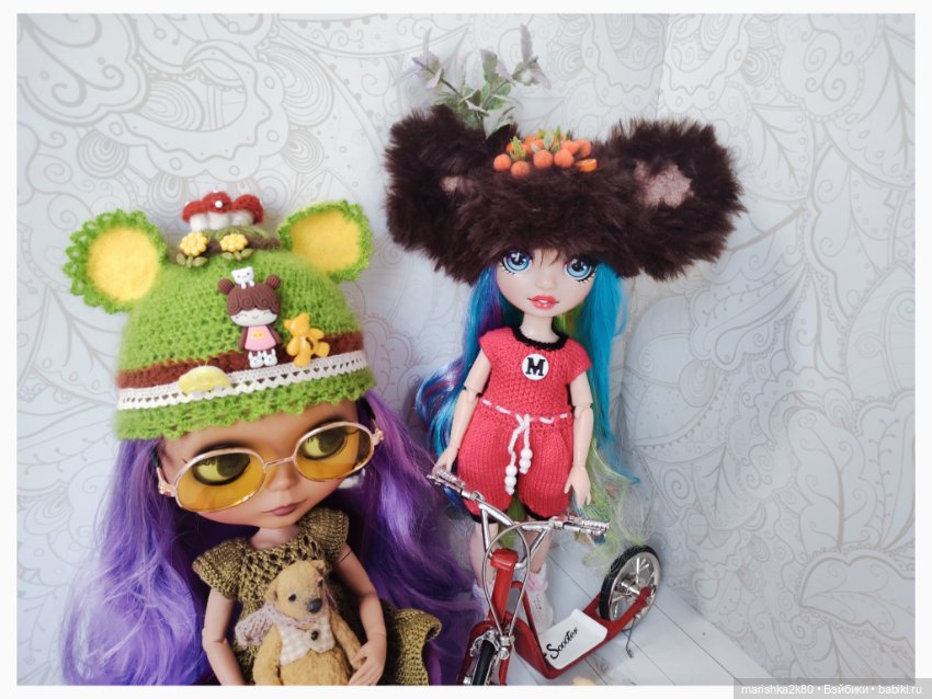 Шапки для кукол 2 — Одежда и обувь для кукол своими руками: фото