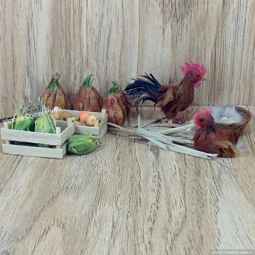 Птички в миниатюре 1:12 — Кукольная миниатюра своими руками: еда