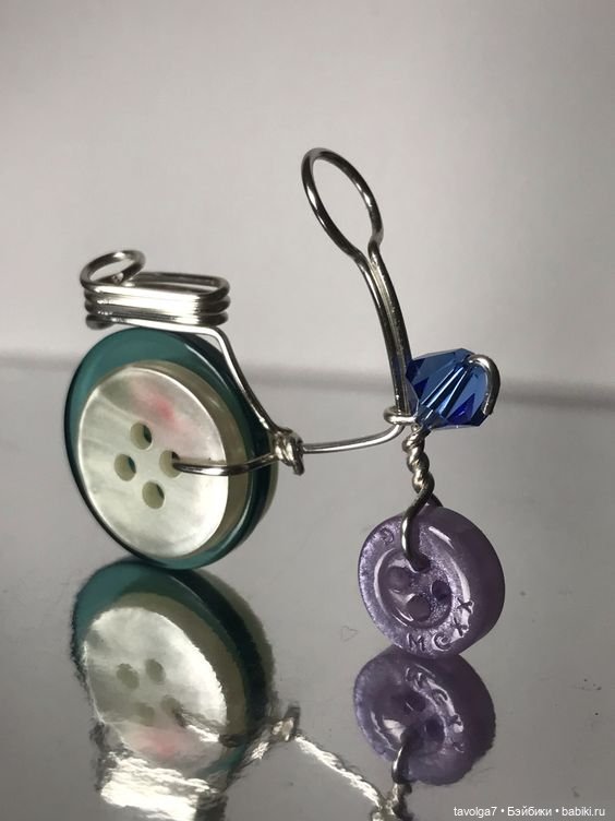 Велосипеды из пуговиц для хорошего настроения