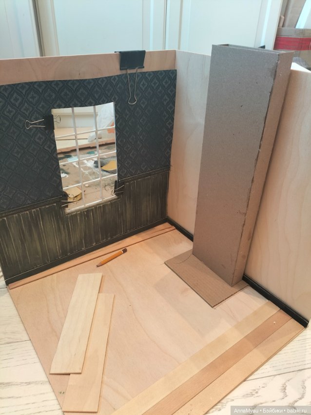 О бедном камине замолвите слово, или румбокс "гостиная в Паучем тупике" часть 2