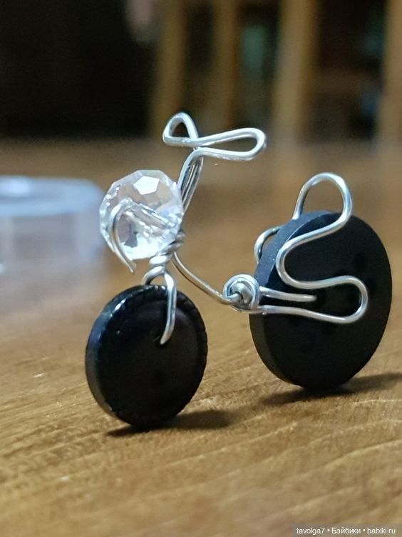 Велосипеды из пуговиц для хорошего настроения (фото 5)