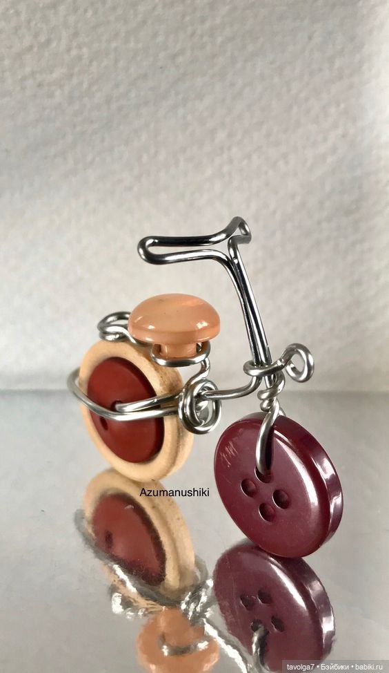 Велосипеды из пуговиц для хорошего настроения (фото 6)