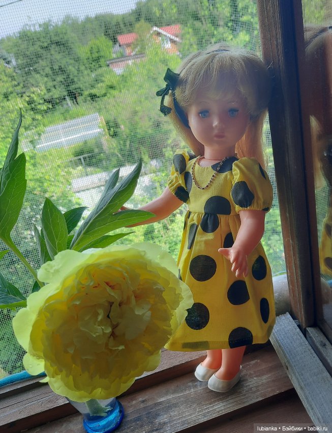 Жёлтое и красное💛❤ — Винтажные куклы ГДР (Немки): Бигги (фото 6)