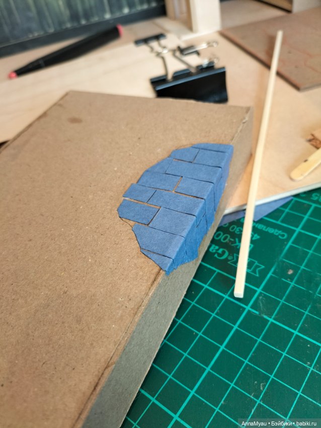 Камин и стены в румбокс "гостиная в паучем тупике" (фото 2)