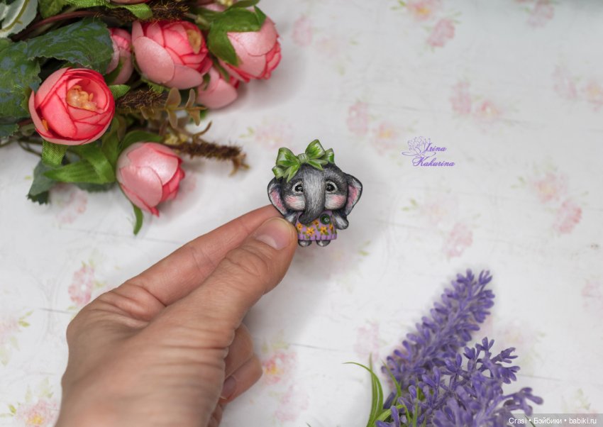 Мастер класс по лепке броши из полимерной глины (фото 5)