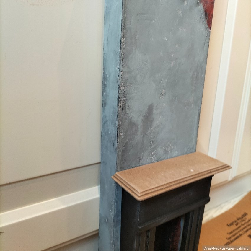 Камин в гостиной в Паучем тупике - покраска (фото 3)