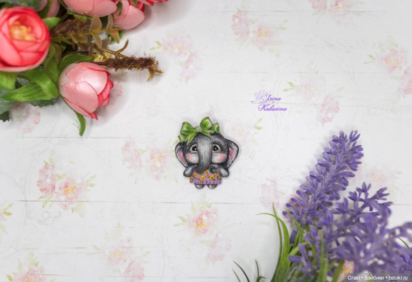 Мастер класс по лепке броши из полимерной глины (фото 3)