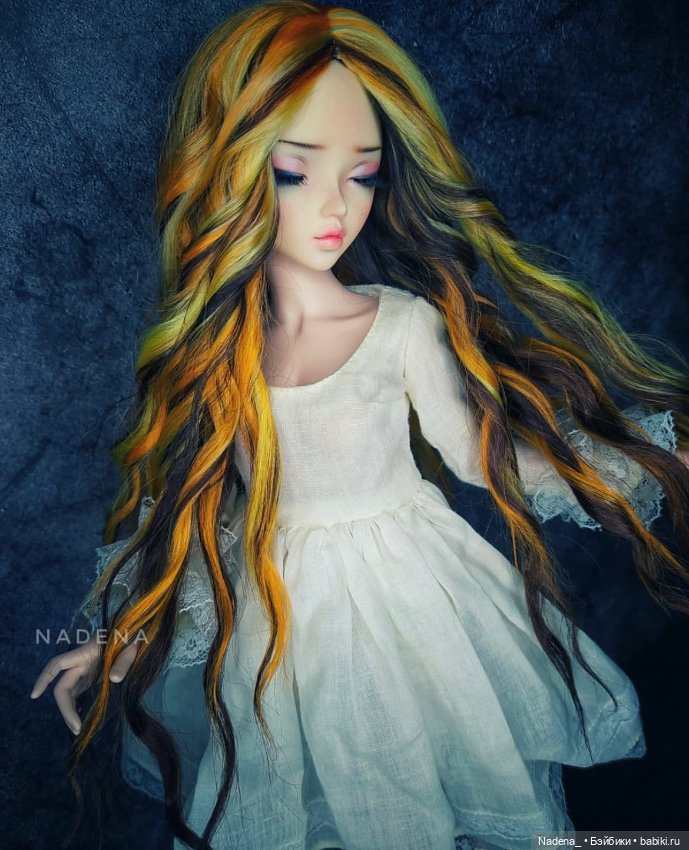 Цветные парики из козочки (фото 5)