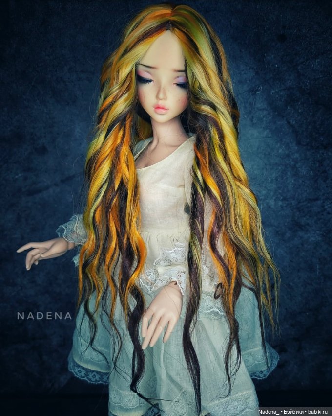 Цветные парики из козочки (фото 6)