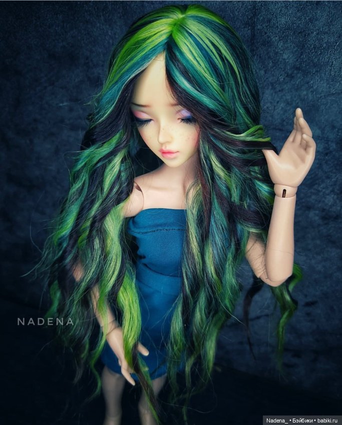 Цветные парики из козочки (фото 8)