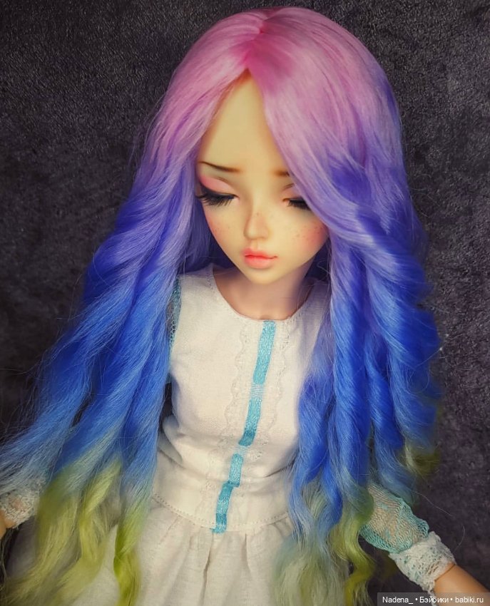 Цветные парики из козочки