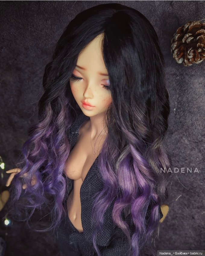 Цветные парики из козочки