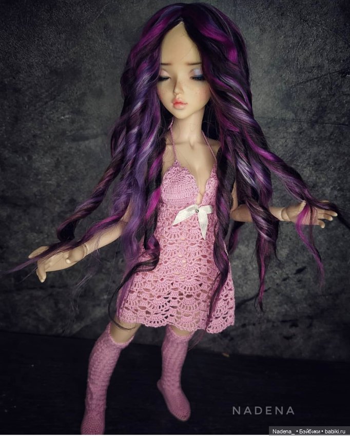 Цветные парики из козочки