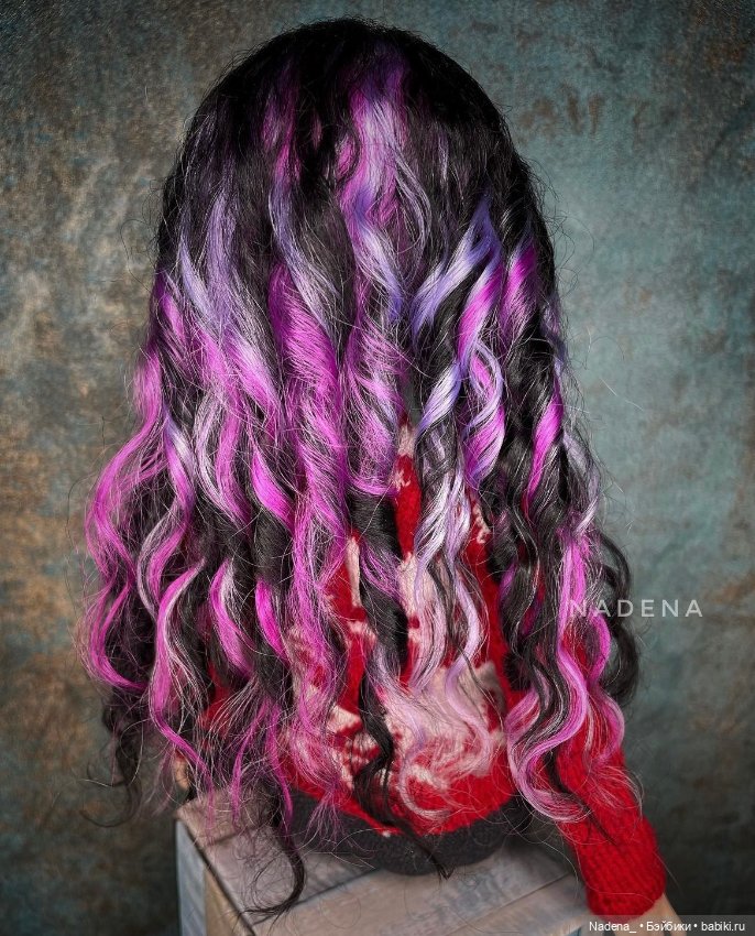 Цветные парики из козочки