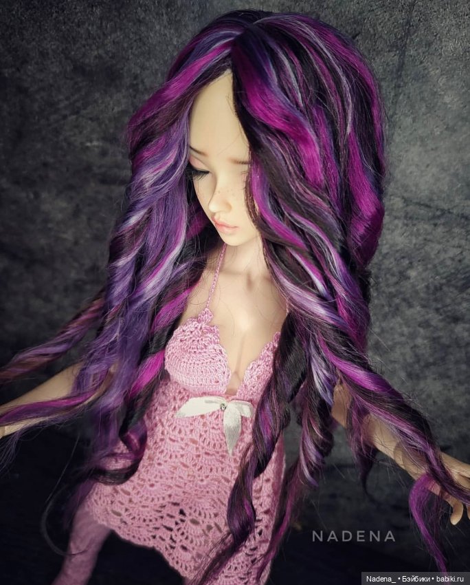 Цветные парики из козочки (фото 2)