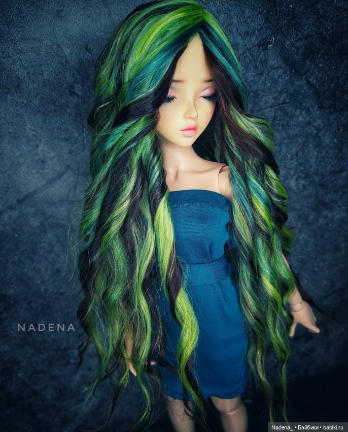 Цветные парики из козочки (фото 9)