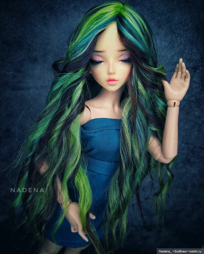 Цветные парики из козочки (фото 7)