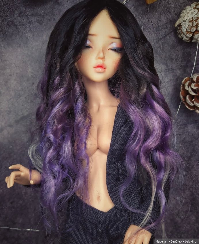 Цветные парики из козочки