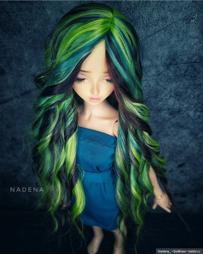 Цветные парики из козочки (фото 10)