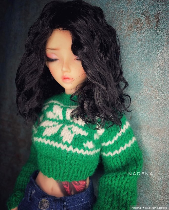 Цветные парики из козочки