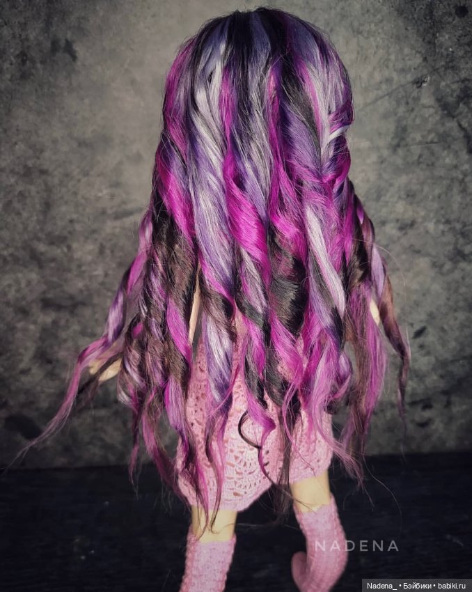 Цветные парики из козочки (фото 3)