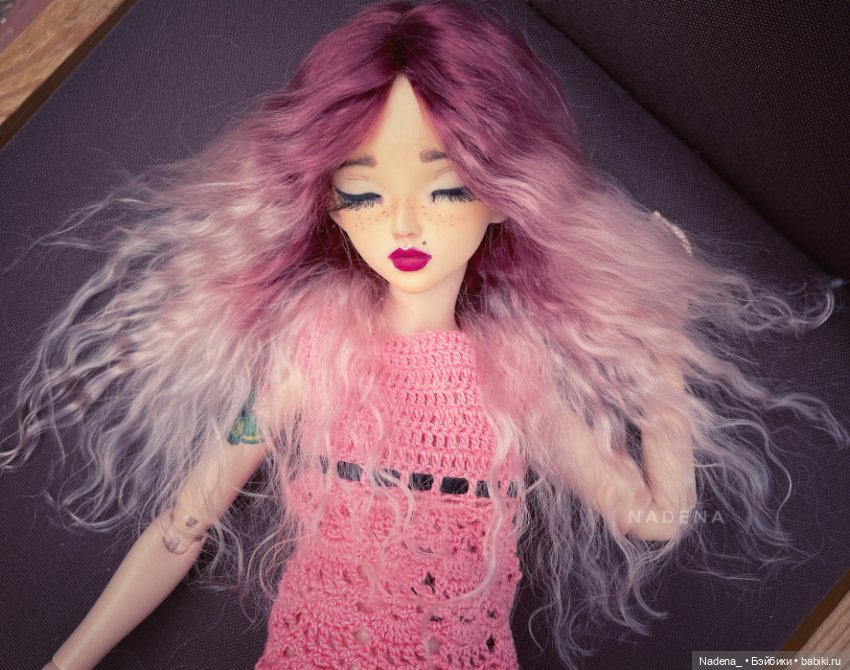 Цветные парики из козочки