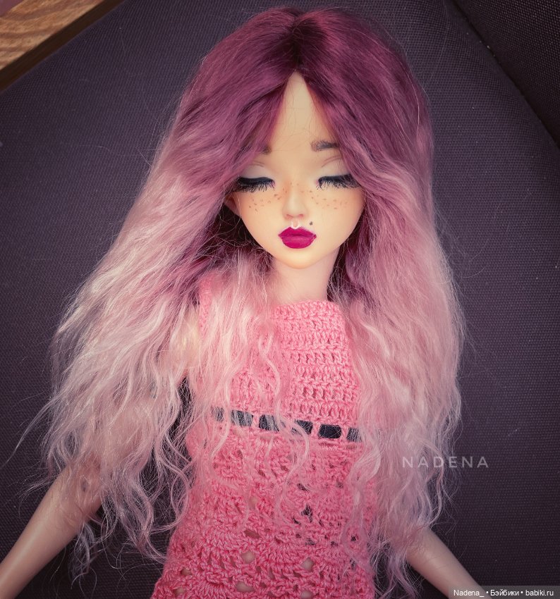 Цветные парики из козочки