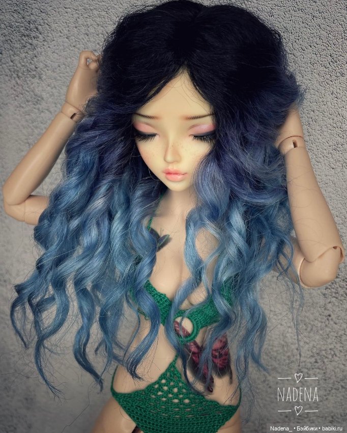 Цветные парики из козочки