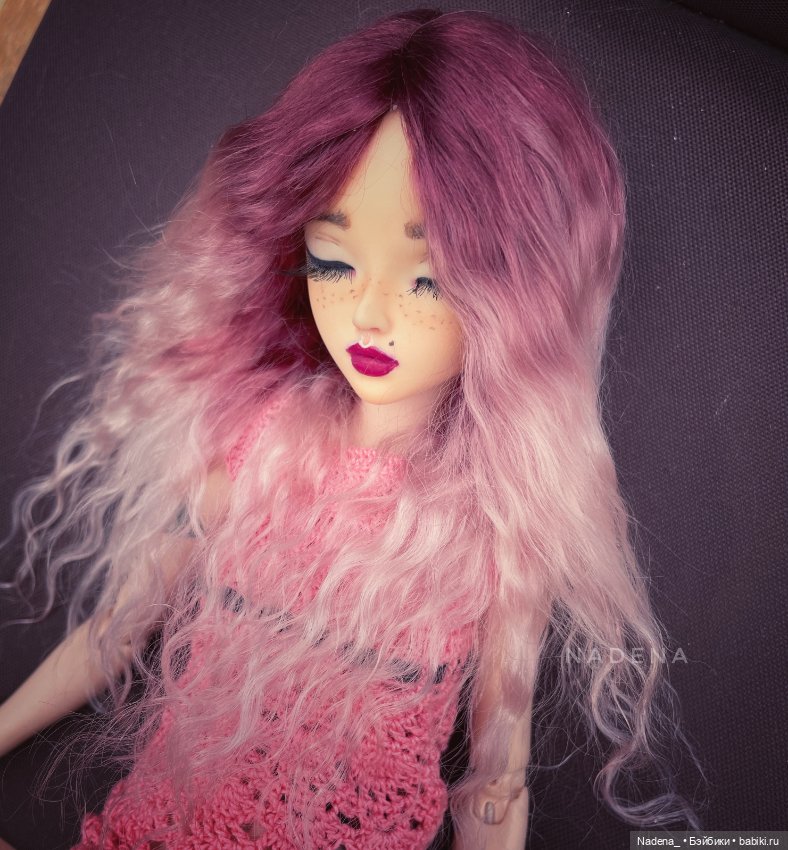 Цветные парики из козочки