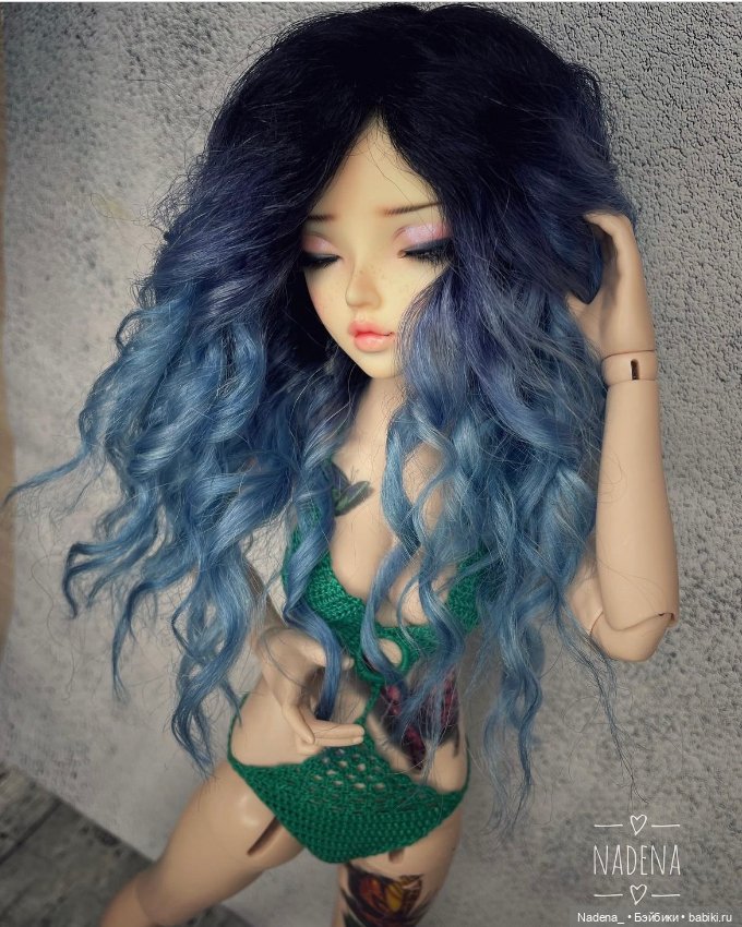 Цветные парики из козочки