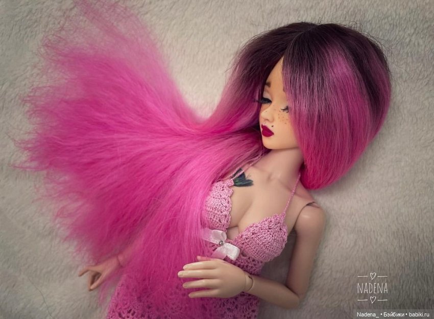 Цветные парики из козочки